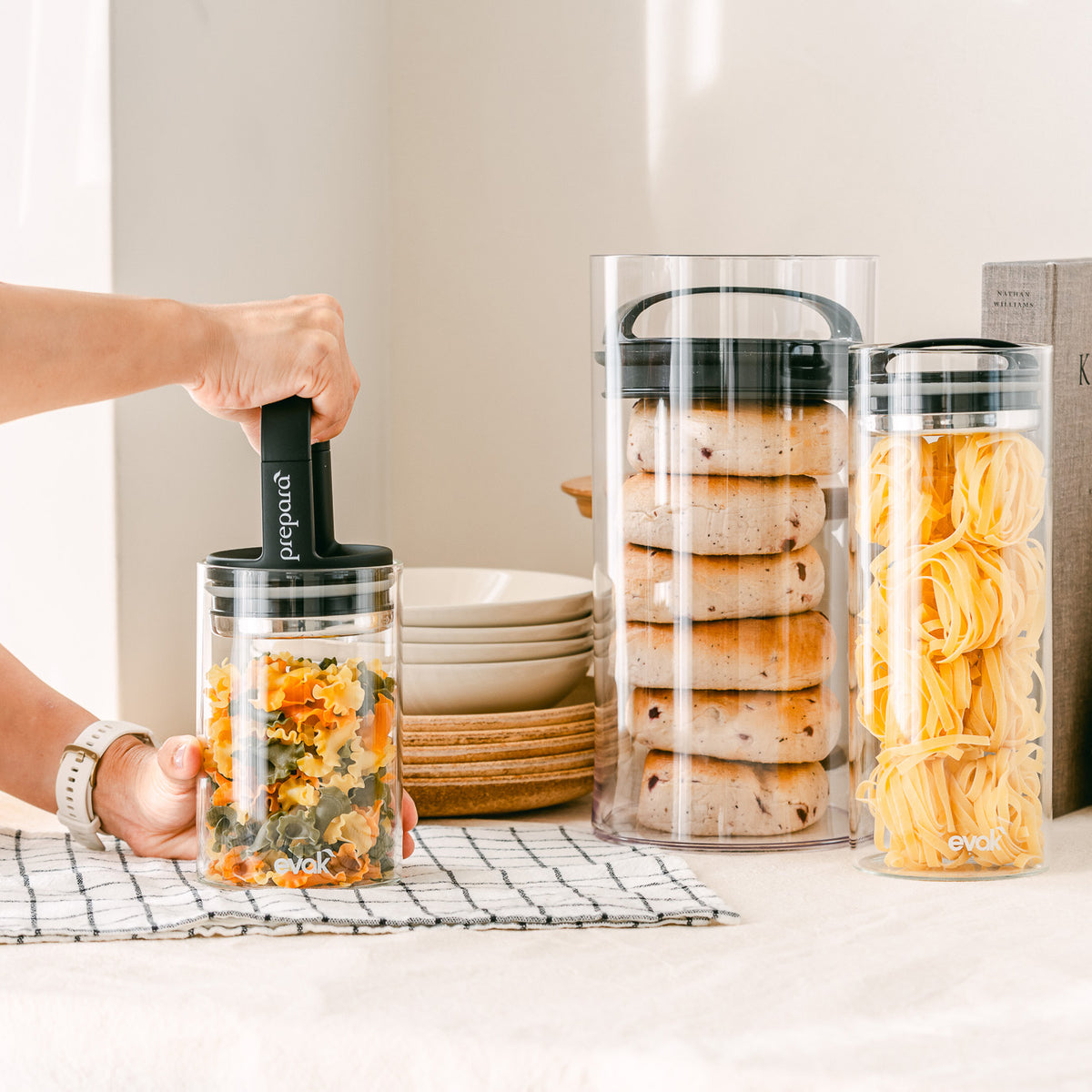 EVAK 密封儲物罐 Classic 系列/玻璃/長形把手