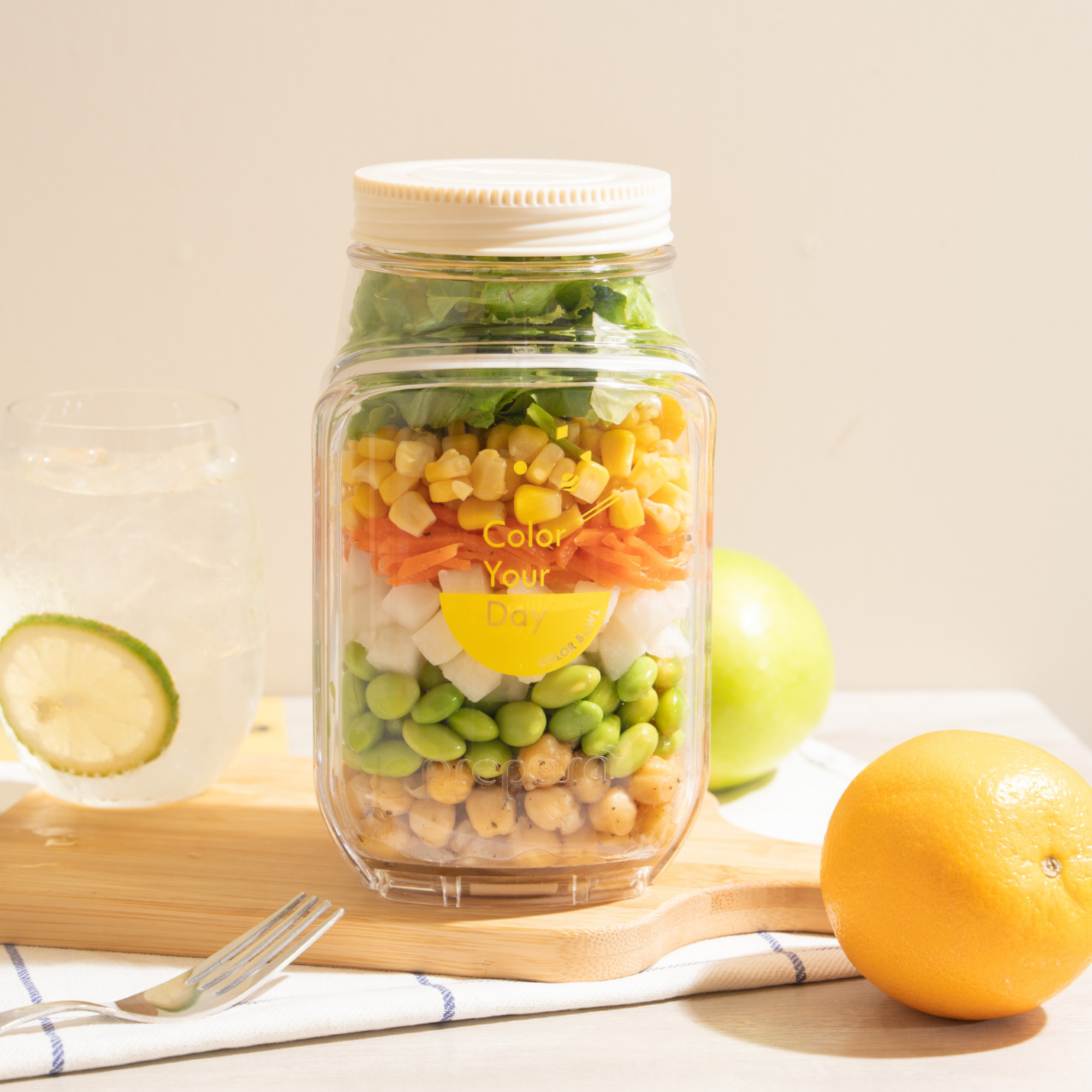 Prepara 沛樂生活 × Color Bowl 彩碗 聯名「搖搖沙拉罐」，讓外帶輕食變時髦