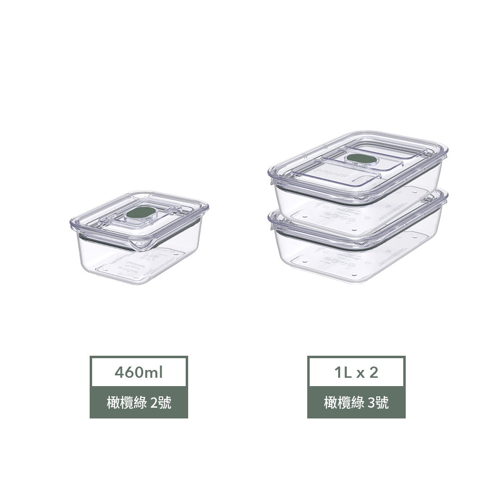 Latchlok Click 保鮮盒 3 件套組 - 2號+3號*2