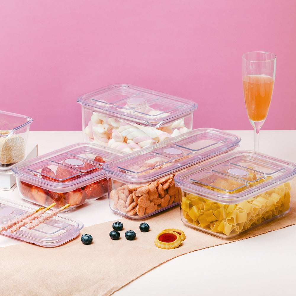 Latchlok Click 系列 Tritan 保鮮盒/莓果粉