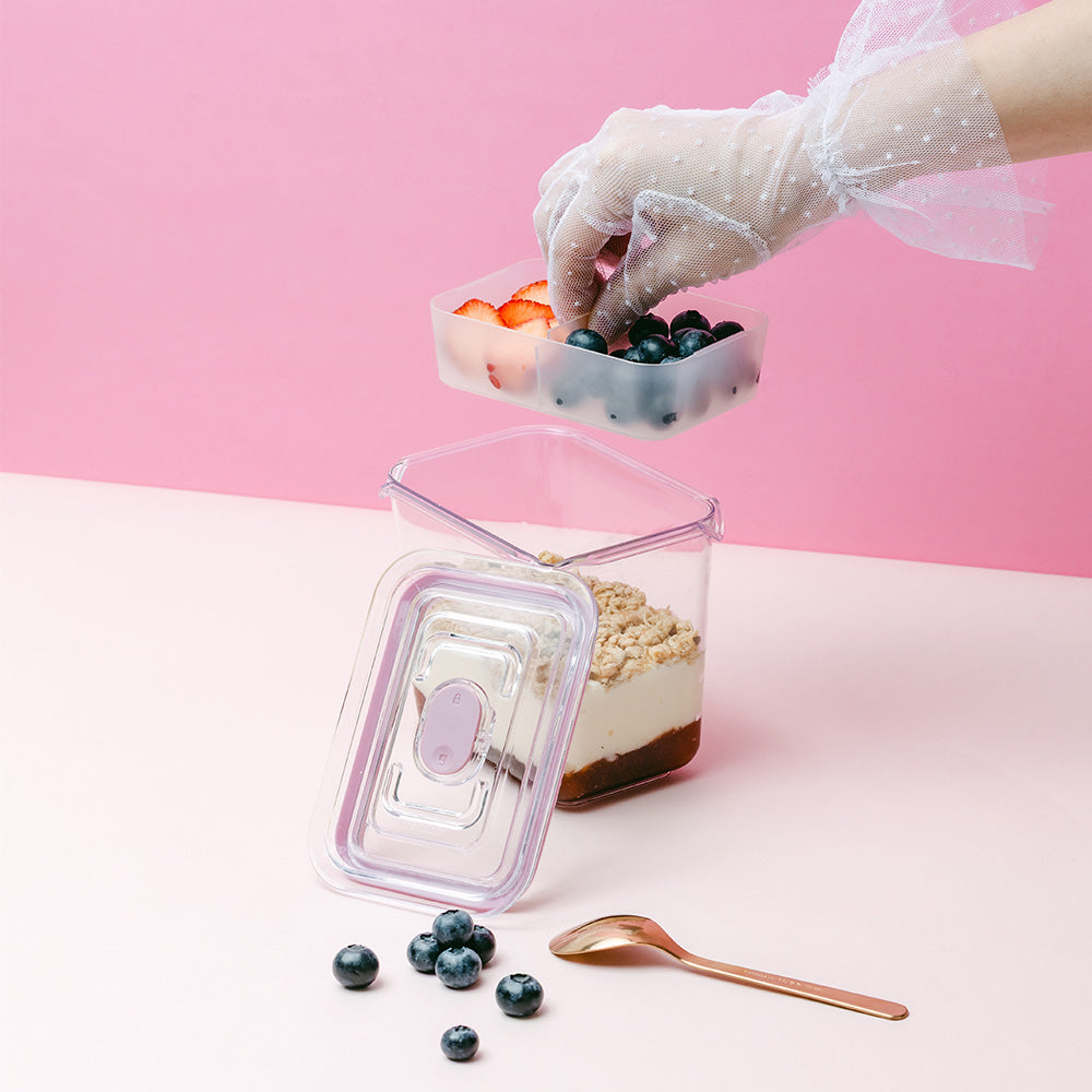 Latchlok Click 系列 Tritan 保鮮盒/莓果粉